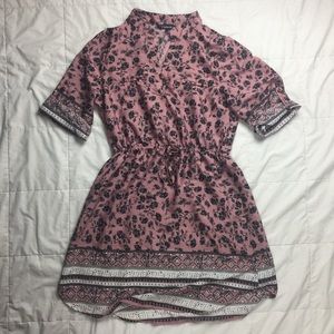 Hint of blush floral dress